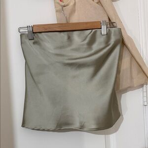 Zara Sage Green Mini Skirt